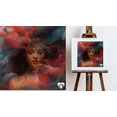 thumbnail image 2 of Canvas Prints: Brushstrokes Portrait Canvas Hotel Airbnb Feminine touch, 2 of 3