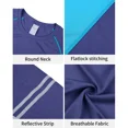thumbnail image 3 of ANFERRY Men Swim Shirts Quick Dry UPF50+ Sun Protection Athletic Rash Guards Long Sleeve Color Block Swimwear, 3 of 9