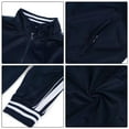thumbnail image 5 of Mens Athletic 2 Piece Tracksuit Sets Casual Jogging Suits Full Zip Sports Set Stand-up collar Sweatsuit fo Men NavyM, 5 of 5
