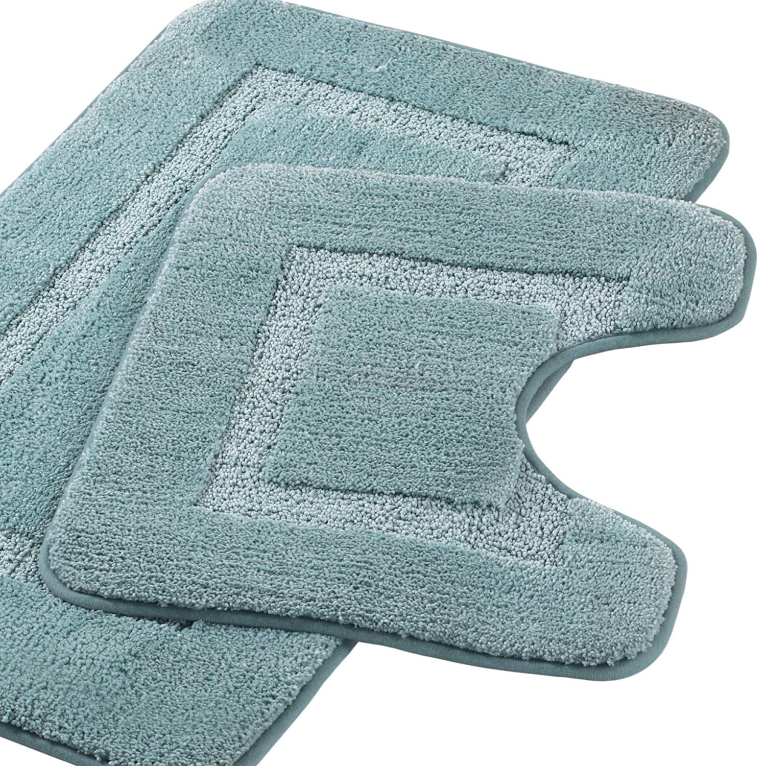 Tayyakoushi Bath Mat, Microfiber Bath Rugs Toilet Set NonSlip Shaggy