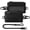 Black, variant on RFID Blocking Keychain Wallet with Detachable Lanyard, Water-Resistant Nylon Outdoor Pouch-VW137