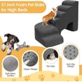 thumbnail image 6 of Dog Stairs for High Beds, 6 Steps Soft Foam Pet Stairs for Bed 27-30 inches, L Shaped Dog Steps, Non-Slip Sturdy Pet Stairs, 30D Foam Doggie Ramp for Small/Large Dogs/Old Cats, 6 of 14