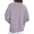 thumbnail image 4 of Suéter PRETTYGARDEN Cuello Redondo Manga Larga Tejido Acogedor Gris Morado Talle S, 4 of 4
