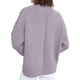 thumbnail image 4 of Suéter PRETTYGARDEN de punto con cuello redondo, manga larga, gris y púrpura, talla L, 4 of 4
