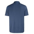 thumbnail image 3 of Men's Cutter & Buck Navy Kansas City Royals Forge Eco Fine Line Stripe Polo, 3 of 3