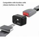thumbnail image 2 of 2 Pieces Safety Belt Buckle Protector Car Seat Belt Clip Holder Car Beltlock Protective Buckle To Prevent Children From Unbuckling While Driving (bla_, 2 of 4