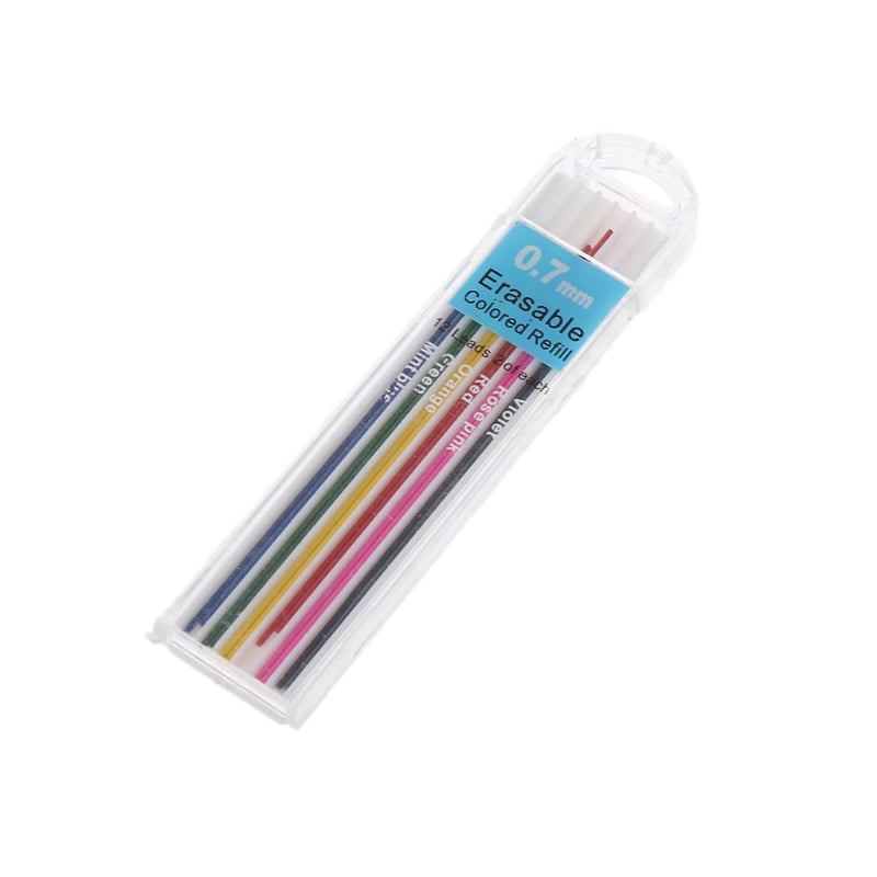 3 Boxes 0.7mm Color Mechanical Pencil Refill Lead Erasable Student Stationary TO 