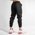 thumbnail image 6 of JLFKNG Cargo Pants For Men Oversized Cargo Pants With Pockets Wide Leg Solid Color Streetwear Loose Fit Pants With Elastic Waist Design Mens Dailywear, 6 of 7