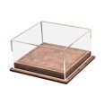 thumbnail image 4 of Caja de exhibición para autos de juguete a escala 1:64, base de cuero sintético resistente de 5 x 4,8 x 2,6 pulgadas, organizador de modelos de vehículos con cubierta de acrílico Café, 4 of 8