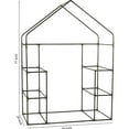 thumbnail image 6 of Ogrow Machrus  Deluxe Walk-In Greenhouse with 3 Tiers and 6 Shelves -  Clear Cover - White, 6 of 7