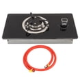 thumbnail image 1 of Estufa de gas para autocaravanas con 1 quemador, potencia de 1,8 kW, ajuste continuo, vidrio templado, ideal para yates y caravanas., 1 of 14
