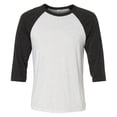 thumbnail image 1 of Bella + Canvas Unisex 3/4-Sleeve Baseball T-Shirt, 1 of 1