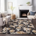 thumbnail image 6 of Addison Rugs Mayfield Washable Coastal Shells Midnight Rectangle Rug, 5' x 7'6", 6 of 6
