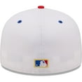 thumbnail image 4 of Men's New Era White/Royal Los Angeles Dodgers 75th World Series Cherry Lolli 59FIFTY Fitted Hat, 4 of 6