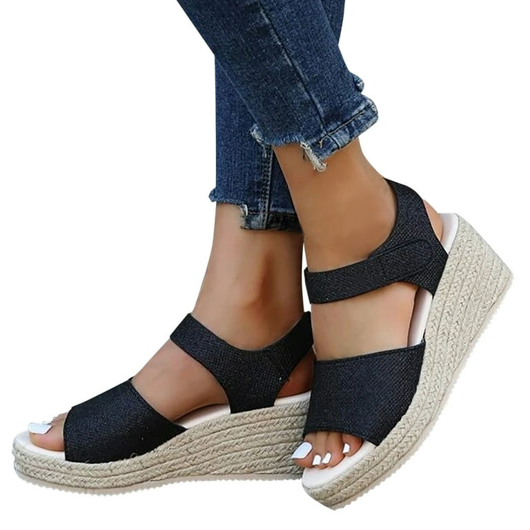 Wide width espadrille platform on sale sandals