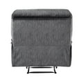 thumbnail image 4 of Lexicon 40" Traditional Style Microfiber Reclining Chair in Gray Finish, 4 of 5