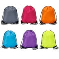 thumbnail image 1 of 6PCS Drawstring Bags Drawstring Gym Bag Draw String Bags Drawstring Backpack for Sports, Gym, Travel, Swimming, Beach, 1 of 6