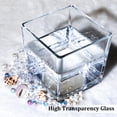 thumbnail image 4 of Set de jarrones de cristal Comrzor Square 12,7 x 12,7 x 12,7 cm, transparentes (6 unidades), 4 of 7