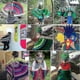 thumbnail image 2 of Disfraz de ala de pájaros para Halloween, juego de rol, recuerdos de fiesta, chal para festival, vestido rave para niños, 2 of 5