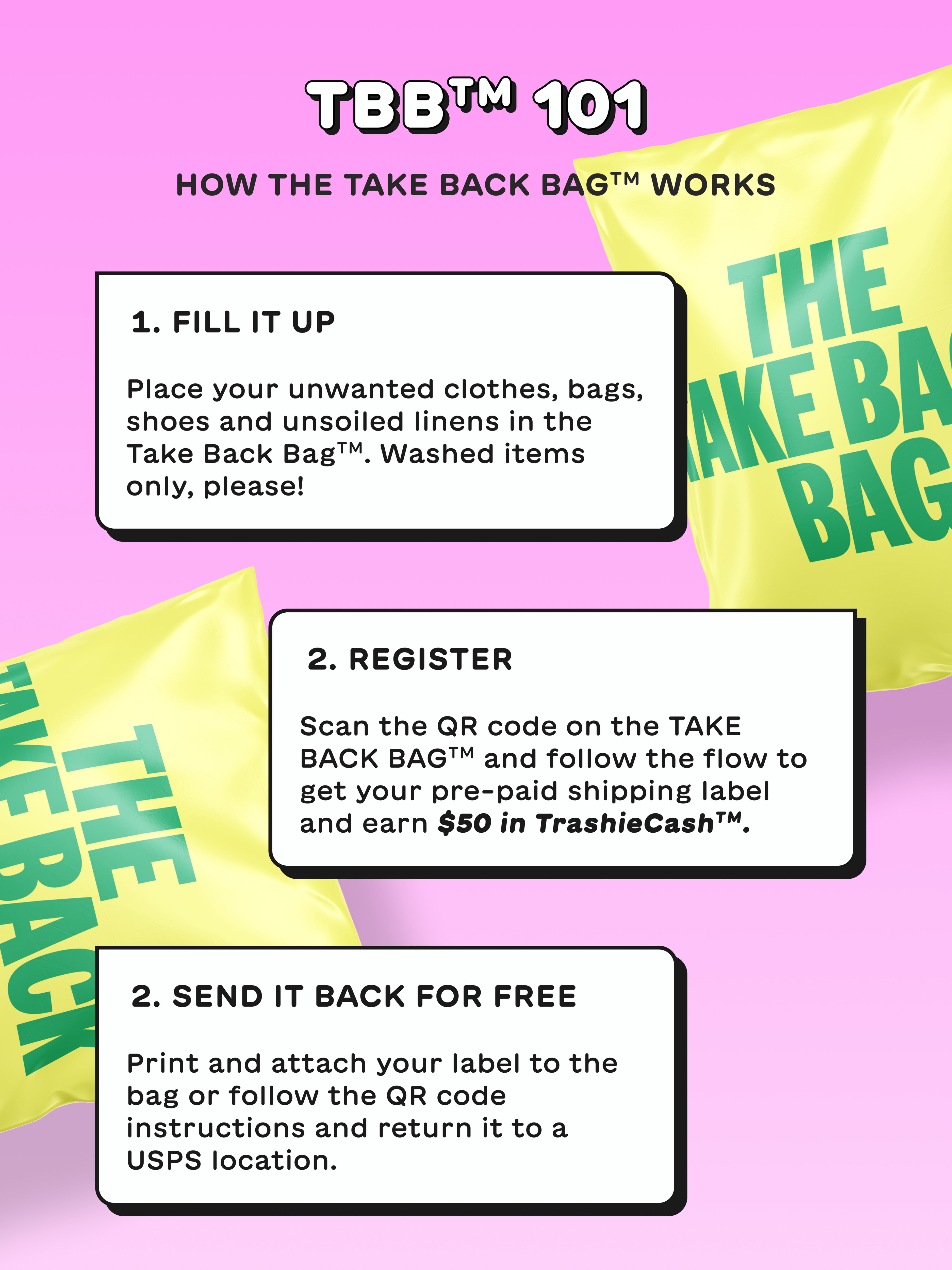 The Take Back Bag for Clothing Recycling