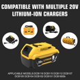 thumbnail image 6 of 2-Pack Replacement for Dewelt 20V 8.0Ah Lithium-Ion Battery High Capacity 8000mAh DCB200 DCB201 DCB203 DCB206 Battry, 6 of 7