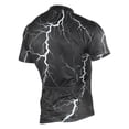 thumbnail image 2 of joogoo Black Marble Pattern Men's Cycling Jerseys Mountain Bike Short Sleeve Tops 2XL, 2 of 7