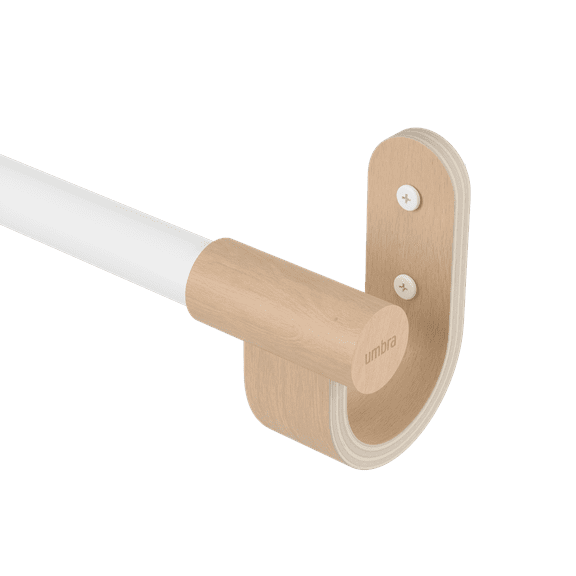 Umbra Bellwood White 2.5cm Adjustable Curtain Rod, 42.00 in