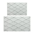 thumbnail image 6 of Sussex Home Non Skid Washable Kitchen Runner Rugs Set of 2 - Ultra-Thin Lattice Area Rugs for Laundry Room, Entryway, Bathroom - Multipurpose Set of 44 x 24 and 31.5 x 20 Inches Floor Mats, 6 of 8
