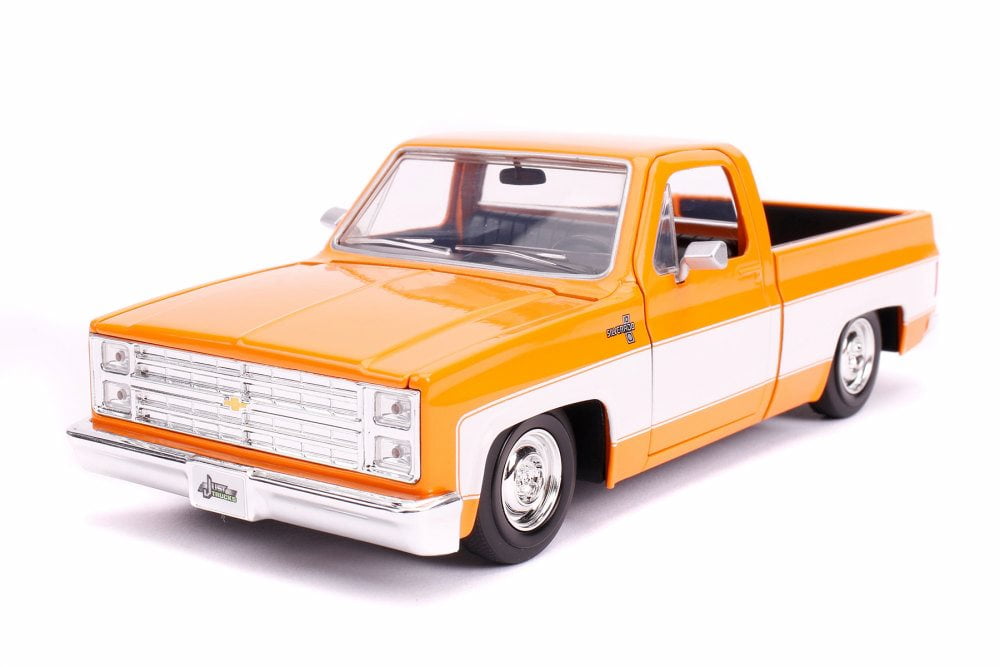 1985 Chevy C10 Pickup Stock, Orange 