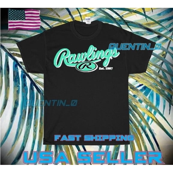 Reprint Rare NEW SHIRT RAWLINGS SPORTING GOODS RED LOGO T-SHIRT FUNNY UNISEX SIZE S TO 5XL