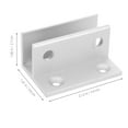 thumbnail image 4 of 6Pcs Aluminum Alloy Clamp Glass Panel Support Glass Bracket Holder Metal Glass Clamp, 4 of 6