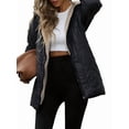 thumbnail image 3 of Women'S Winter Fashion Clothes Oversized Shearling Fleece Long Coats Jackets Black L, 3 of 8