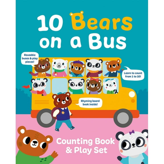 Counting Book & Play Set 10 Bears on a Bus, (Paperback)