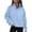ZB Blue, variant on Oversized Sweatshirt for Women Autumn Winter New Ladies Sports Half Zip Yoga Wear Loose Stand Up Collar Sweater Hoodies for Women Beige L