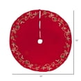 thumbnail image 4 of Vickerman 72" Red Beaded Ornament Velvet Christmas Tree skirt, 4 of 4