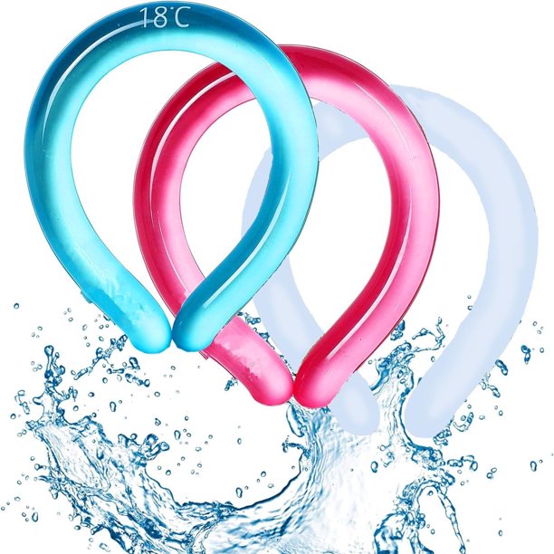 ¡Liquidación! Anillo de hielo para colgar en el cuello, 3 piezas, para deportes al aire libre, para deportes al aire libre, dispositivo para colgar en el cuello, collar de hielo de larga duración,