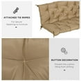 thumbnail image 5 of Resenkos Patio Chair Cushions, Outdoor Chair Pads,59" x 38" Tufted Bench Cushion for Outdoor Furniture, 3-Seater Replacement, Khaki, 5 of 11