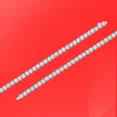 thumbnail image 6 of 3mm D Color Moissanite Tennis Chain Bracelet 925 Sterling Silver Spring Buckle-Multiple Size Options, 6 of 7