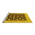 thumbnail image 2 of Ahgly Company Machine Washable Indoor Rectangle Oriental Yellow Traditional Area Rugs, 6' x 9', 2 of 4