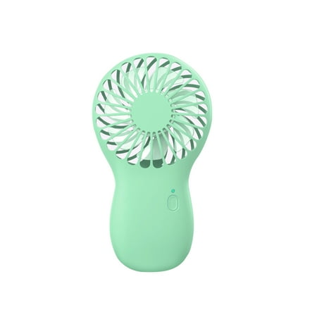 

Mini Portable Electric Cooling Fan HandHeld Travel USB Rechargeable Cooling Fan Phone Holder Green