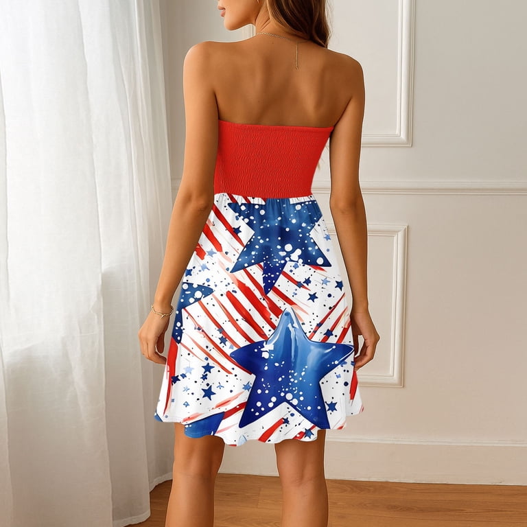 4th of July Mini Dresses for Women Flowy Boho Short Skirt Backless Swing Sleeveless Square Neck Short Mini Dress White S - Walmart.com 4th of July Mini Dresses for Women Flowy Boho Short Skirt Backless Swing Sleeveless Square Neck Short Mini Dress White S - Walmart.com