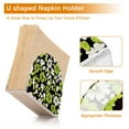 thumbnail image 5 of Yayeee Napkin Holder for Table Set of 2 Kitchen Paper Tissue Organization, Green Flower Pattern, 5 of 8