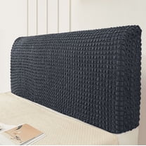 Stretch Bed Headboard Cover,Bubble Cotton Ssoft Fluffy Upholstered Head Board Cover Removable Universal Headboard Slipcover Dustproof Protector Cover for Bedroom Décor