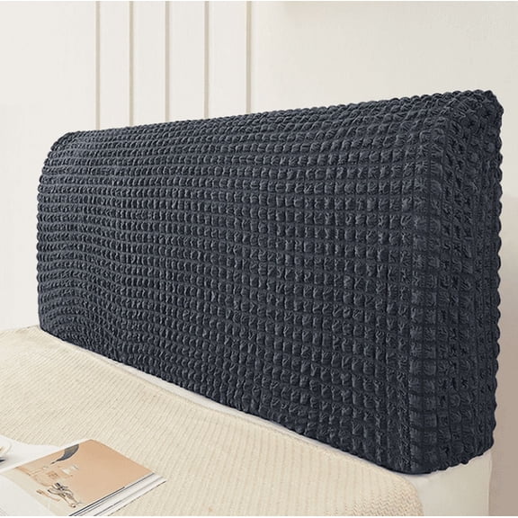 Stretch Bed Headboard Cover,Bubble Cotton Ssoft Fluffy Upholstered Head Board Cover Removable Universal Headboard Slipcover Dustproof Protector Cover for Bedroom Décor