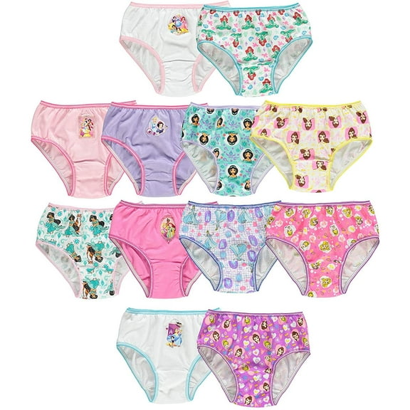 Disney Toddler Girls' Princess 12 Days Un-Boxing' Panty Giftbox, 2T/3T