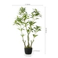 thumbnail image 3 of SAFAVIEH Faux Pieris Japonica 32" Potted Plant, Green, 3 of 7