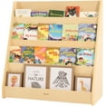 thumbnail image 2 of Medium Single-Sided Bookshelf   Bookshelf with Storage  Premium Wood Book Shelf for  Rooms  Magazine and Book Storage Rack   Shelf for Classrooms  Playrooms  Nursery, 2 of 2