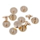 thumbnail image 5 of 2x 6 Piezas de Clavos de Remache de Latón, Accesorio Artesanal para Cinturón, Bolso, Zapatos, Ropa, de Cuero PU Zulema Perno de remaches macizos de latón, 5 of 8