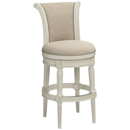 55 Downing Street Oliver 30 Cream Fabric Scroll Back Swivel Bar 55 Downing Street Oliver 30 Cream Fabric Scroll Back Swivel Bar Stool