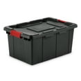 thumbnail image 2 of Sterilite 15gal Stackable Latched Industrial Bin w/Tie Down Holes, (6 Pack), 2 of 12